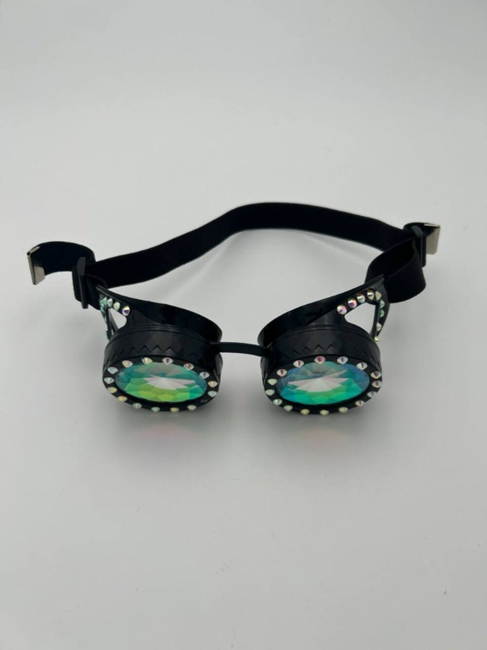 oscope Goggles Rhinestone Rainbow Prism Rave Festival Cosplay